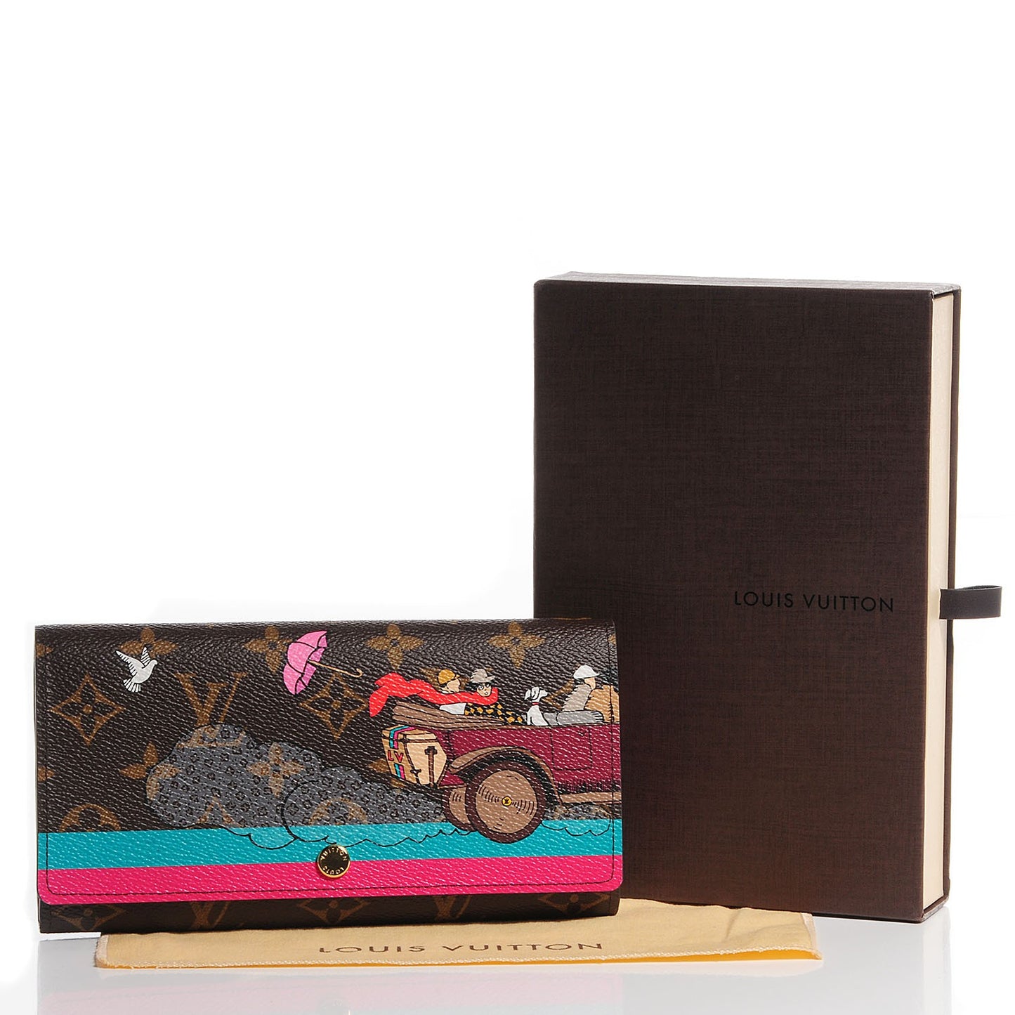 Monogram 2015 Christmas Animation Sarah Wallet Hibiscus