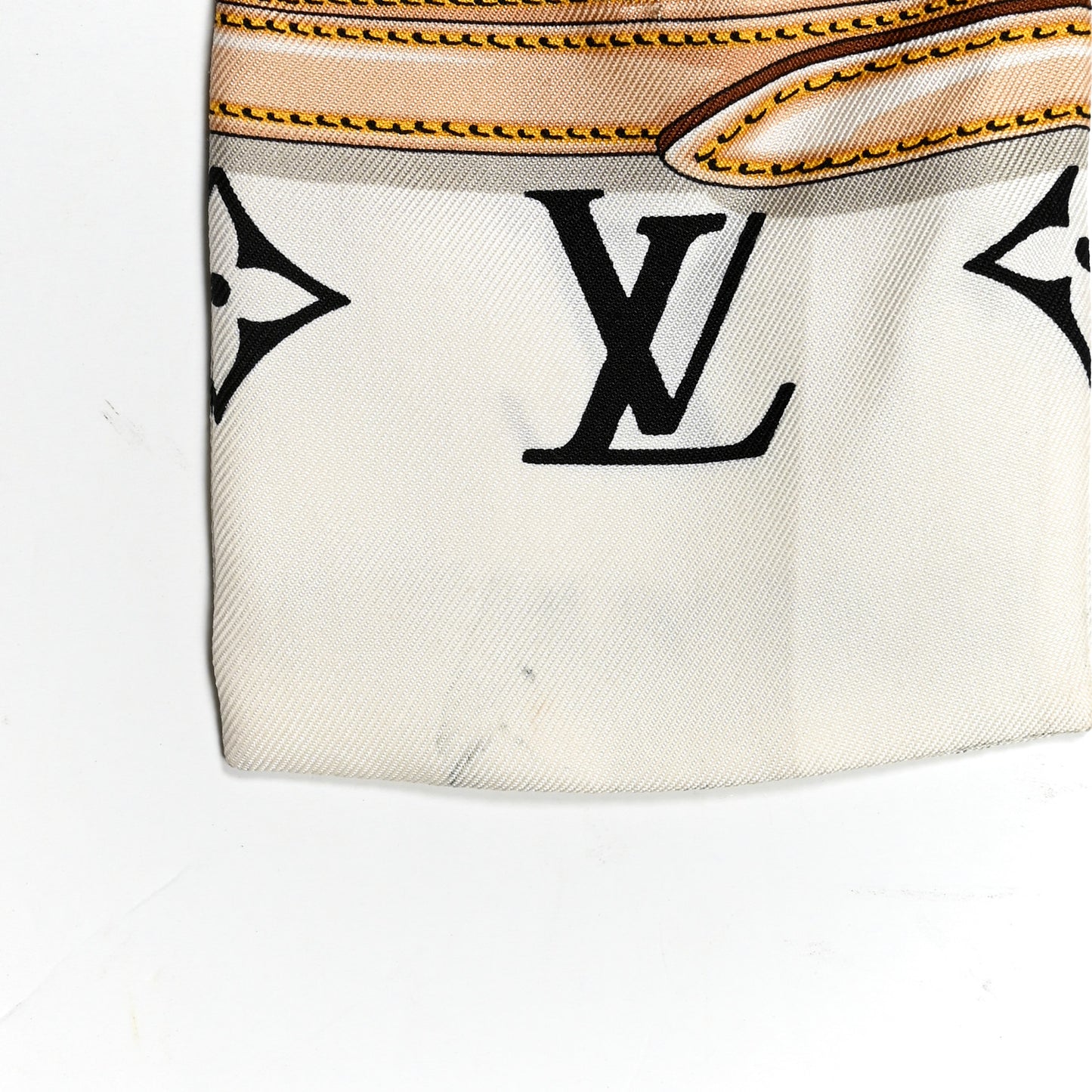 Silk Monogram Confidential Bandeau Black