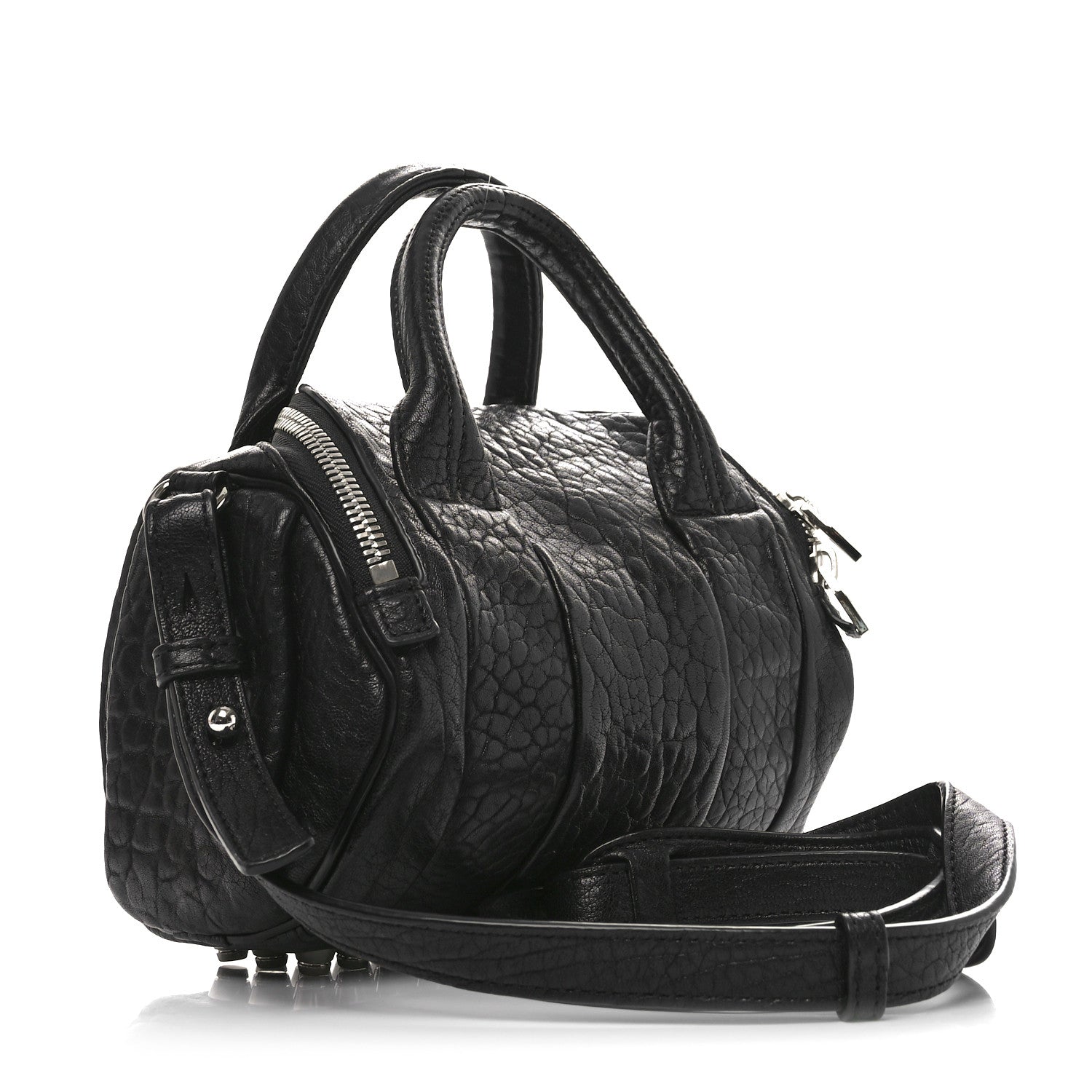 Alexander Wang Pebbled Lambskin Mini Rockie Black Rhodium Hardware Black Rhodium Hardware 3 of 9