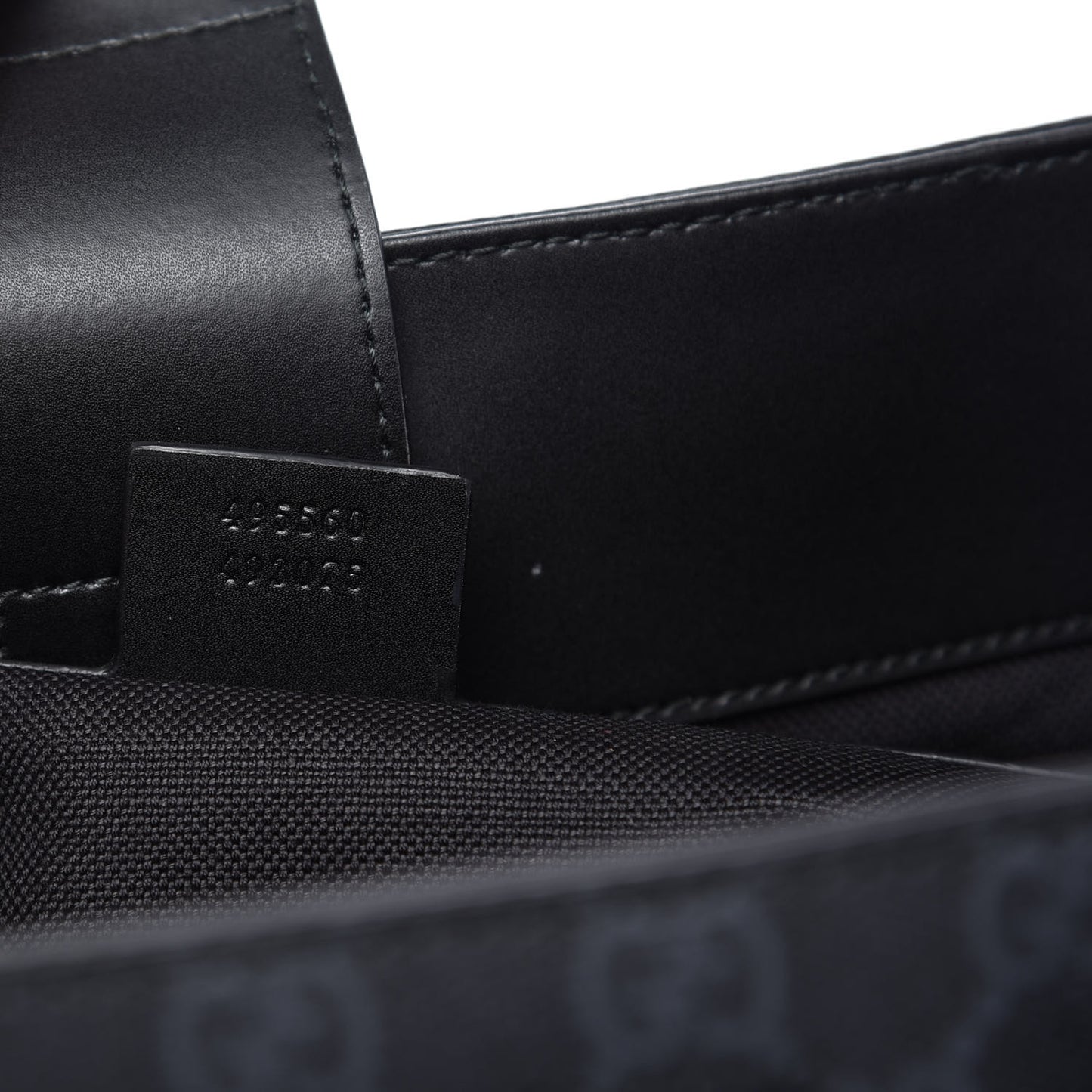 GG Supreme Monogram Web Tote Black Grey