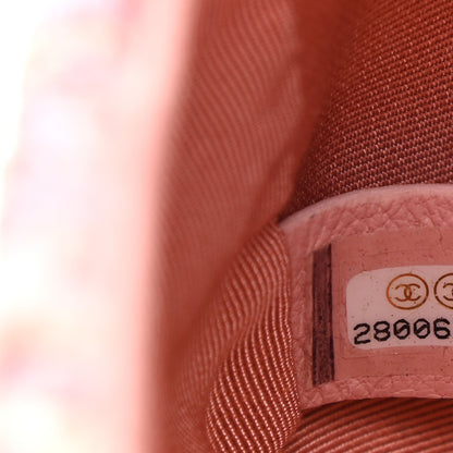 Chanel Tweed Mini Pearl Handle Flap Pink Beige Orange Ecru 7 of 11