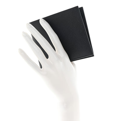 Hermes Epsom Citizen Twill Compact Wallet Black 2 of 10
