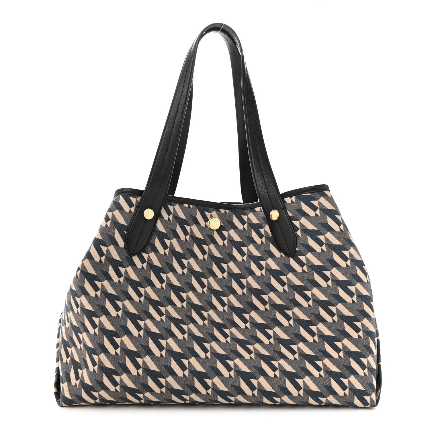 Mulberry Econyl Nylon Jacquard Calfskin Monogram Shopper Tote Black 1 of 11