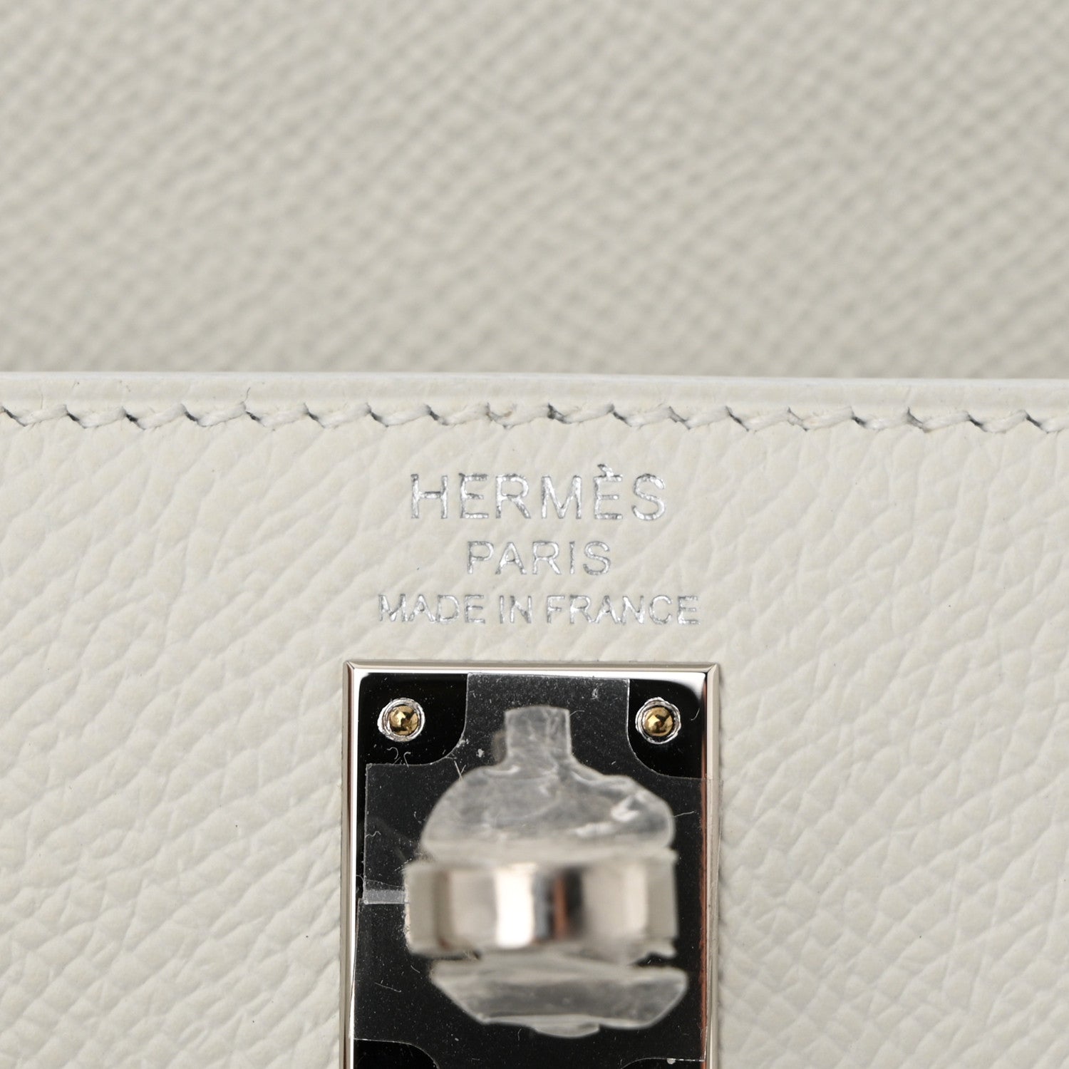 Hermes Epsom Kelly Sellier 25 New White 6 of 11