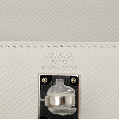 Hermes Epsom Kelly Sellier 25 New White 6 of 11
