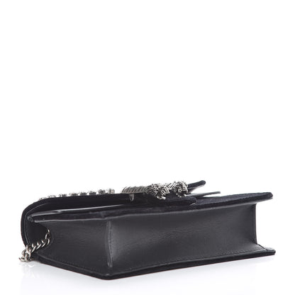 Gucci Velvet Crystal Super Mini Dionysus Shoulder Bag Black 4 of 8