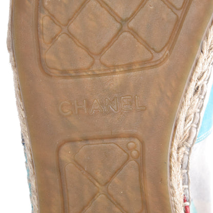 Chanel Patent Fabric CC Espadrilles 41 Multicolor Black 7 of 10