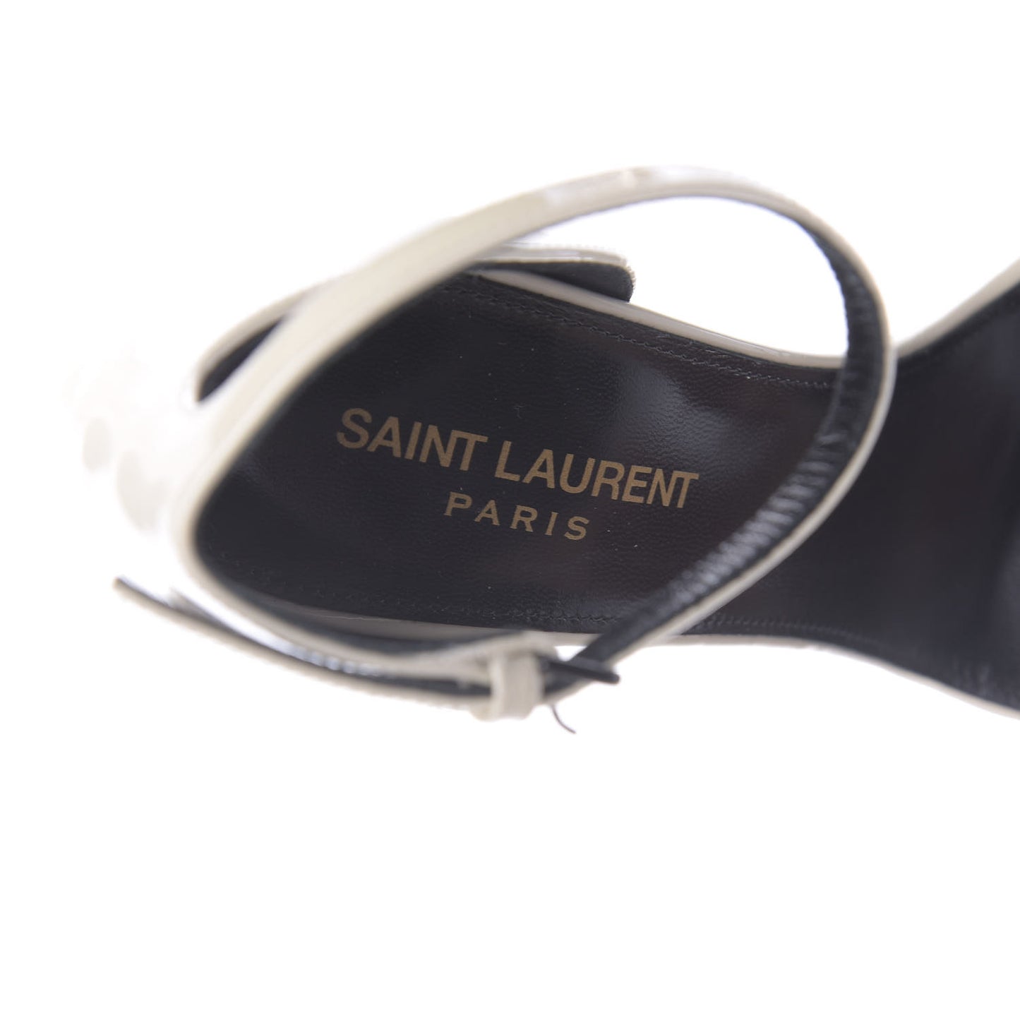 Patent Calfskin Opyum Sandals 37.5 Neutro