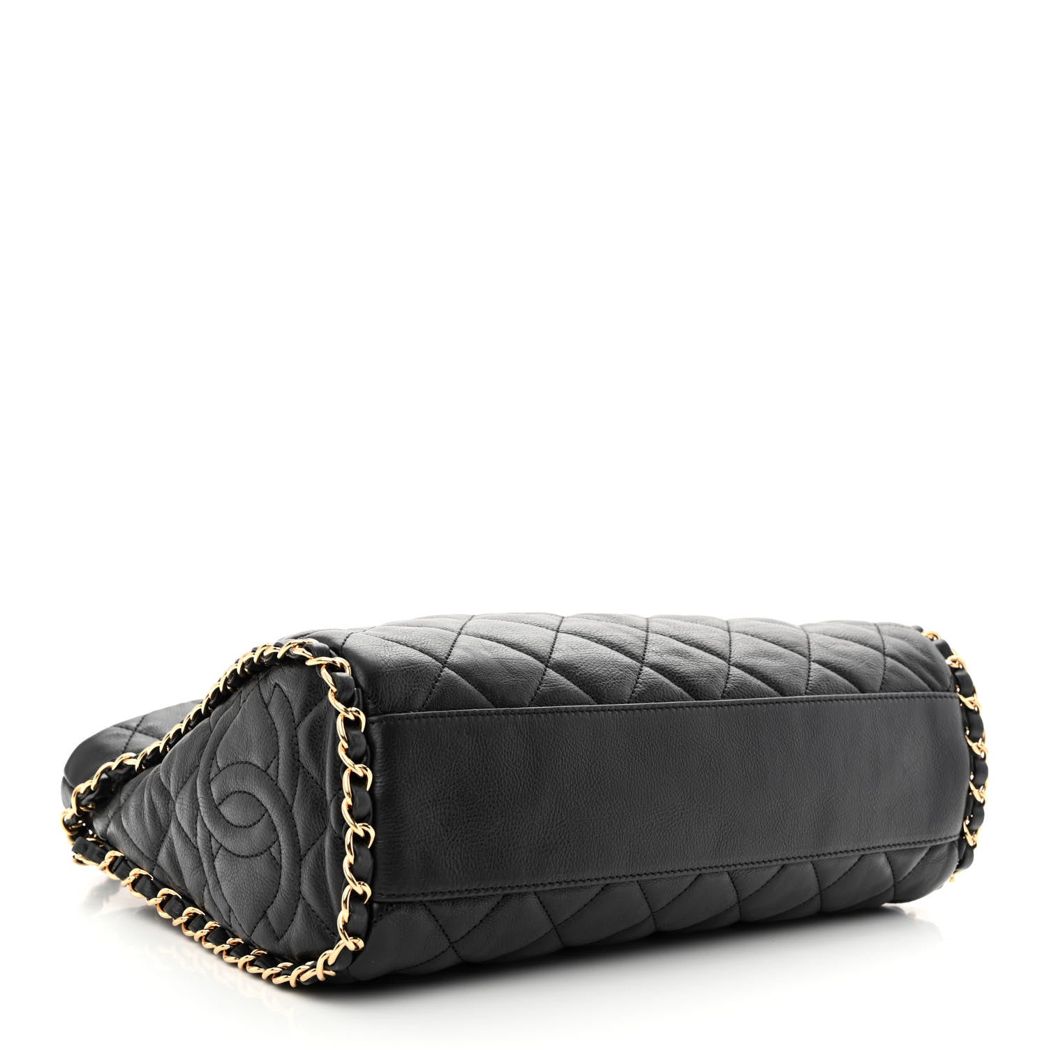 Chanel Calfskin Quilted Medium Chain Me Hobo Black 4 of 11