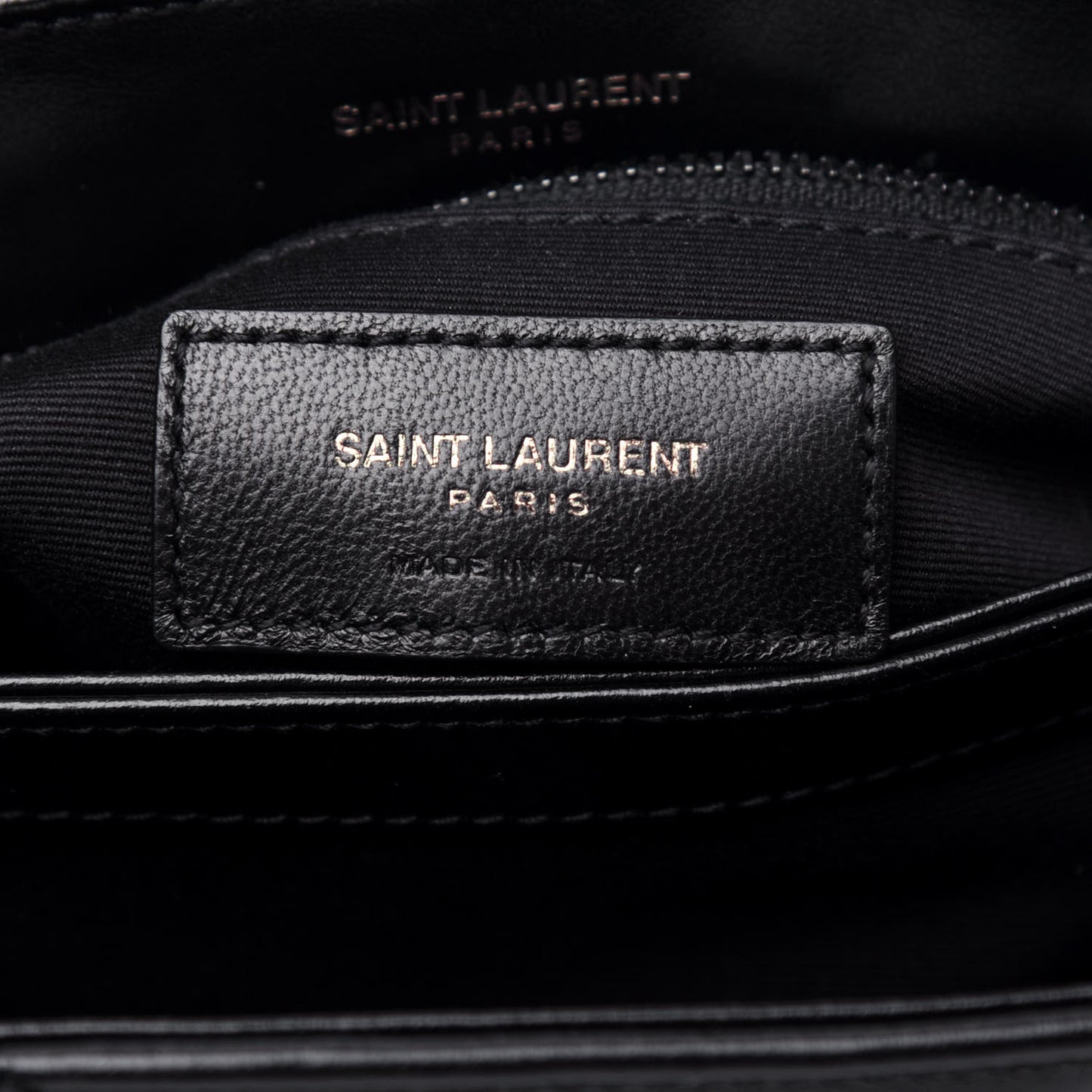 Calfskin Y Quilted Monogram Toy Loulou Crossbody Bag Black