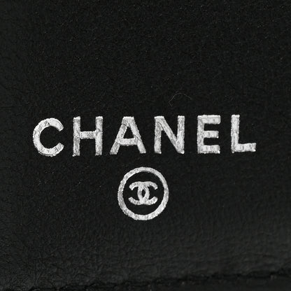 Chanel Caviar Quilted Crystal CC Small Flap Wallet Black 8 of 14