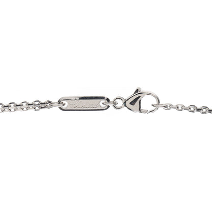 Chopard 18K White Gold Diamond Happy Spirit Three-Ring Pendant Necklace 4 of 5