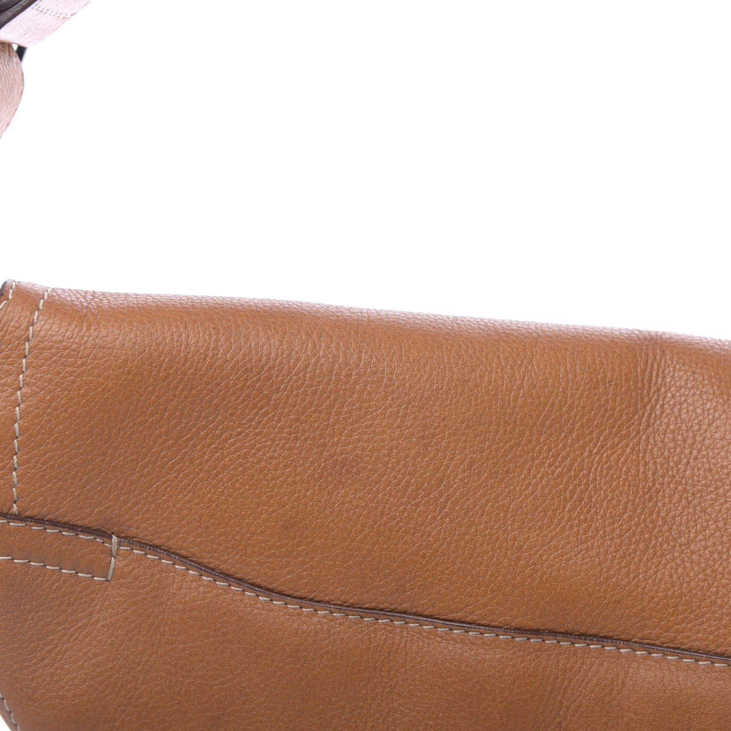 Christian Dior Calfskin Baudrier Saddle Bag Tan 14 of 15