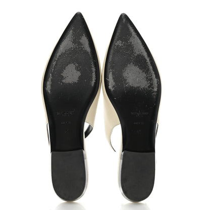 Saint Laurent Belfagor Anais Slingback Flats 41 Navy Pearl 5 of 11