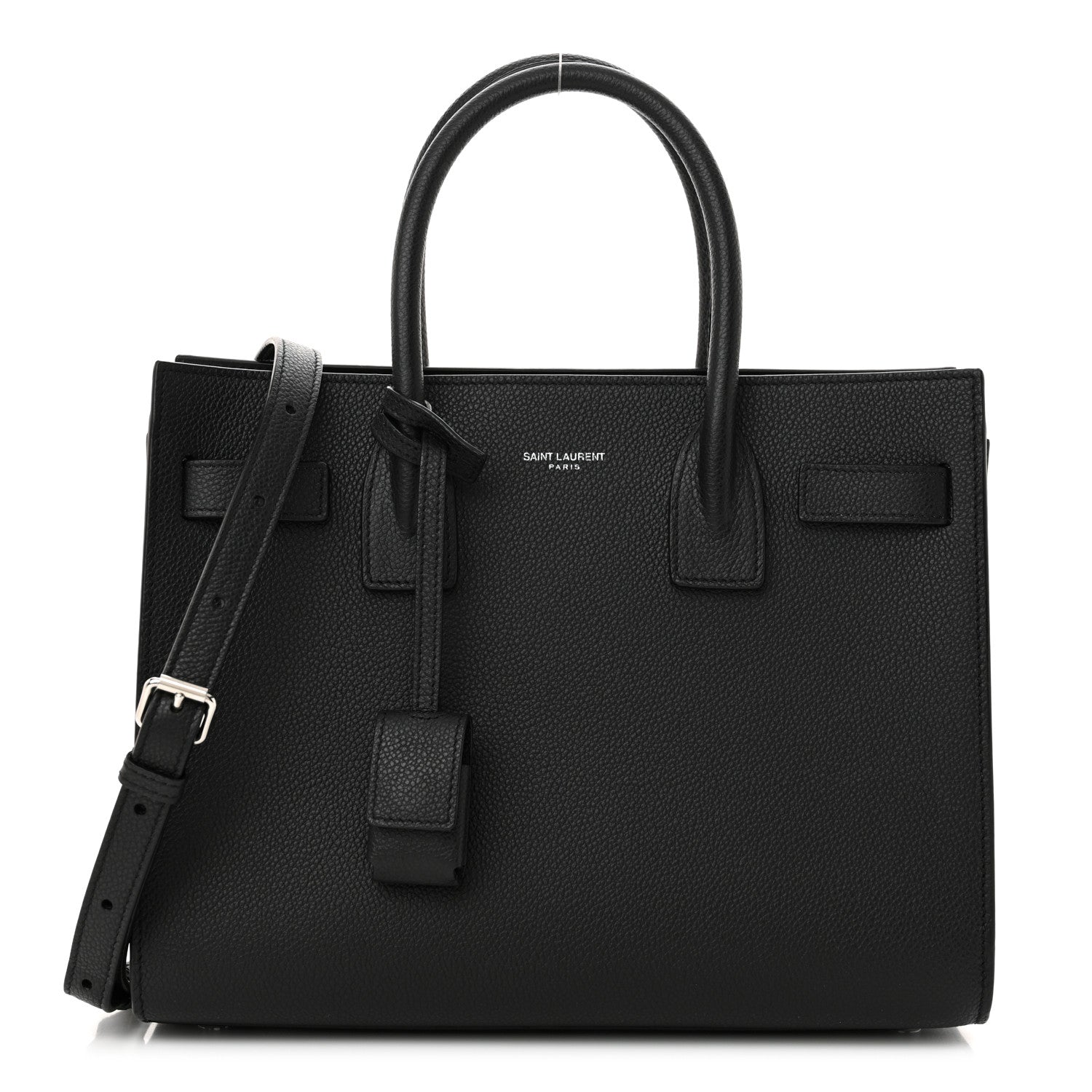 Saint Laurent Grained Calfskin Baby Sac De Jour Black 1 of 12