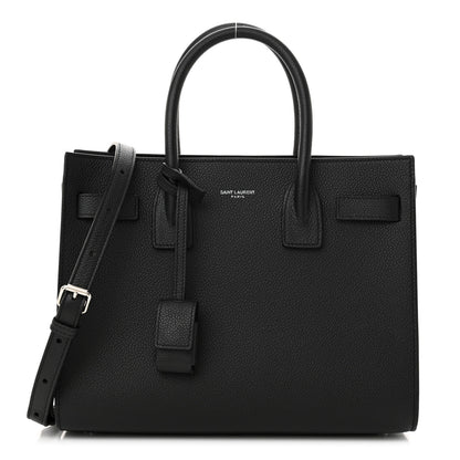 Saint Laurent Grained Calfskin Baby Sac De Jour Black 1 of 12