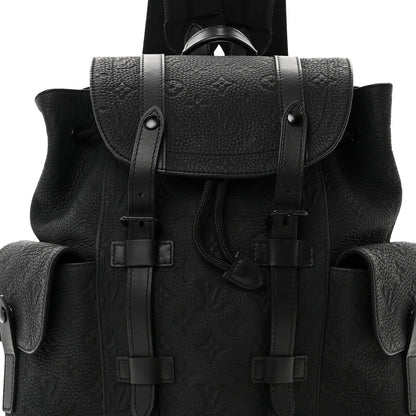 Louis Vuitton Taurillon Monogram Christopher PM Backpack Black 7 of 9