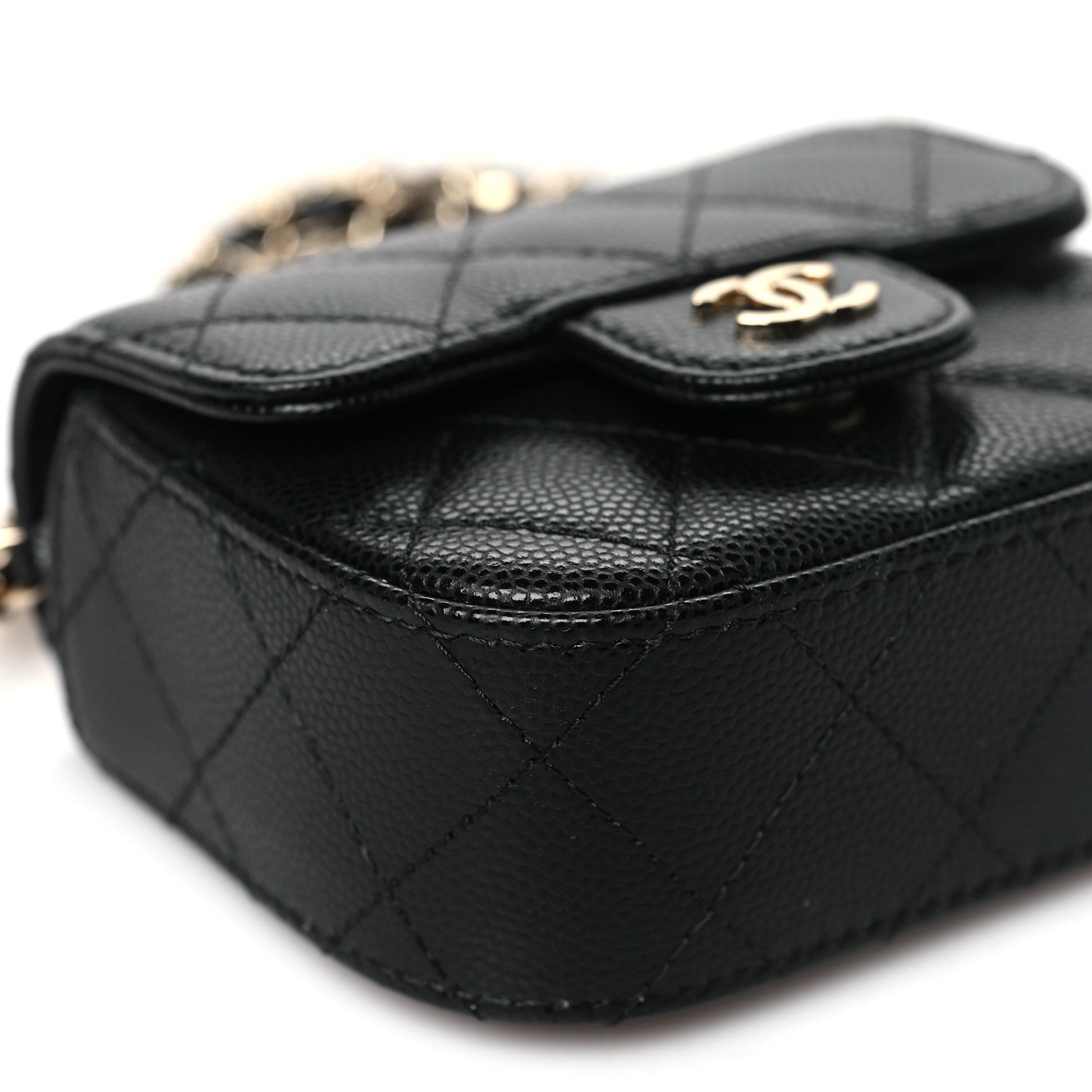 Chanel Caviar Quilted Mini Clutch With Chain Black 10 of 12