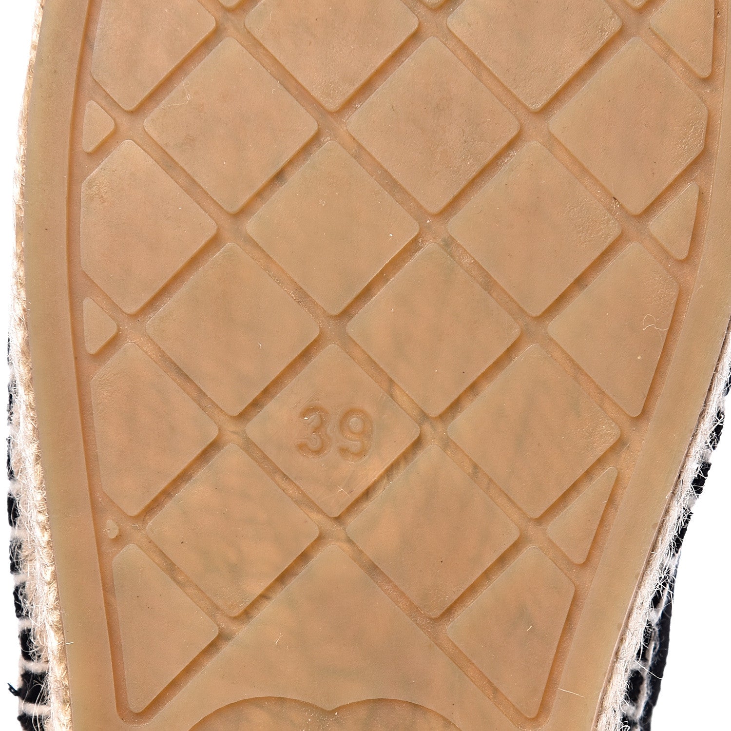 Chanel Velvet Logo Espadrilles 39 Black 9 of 10