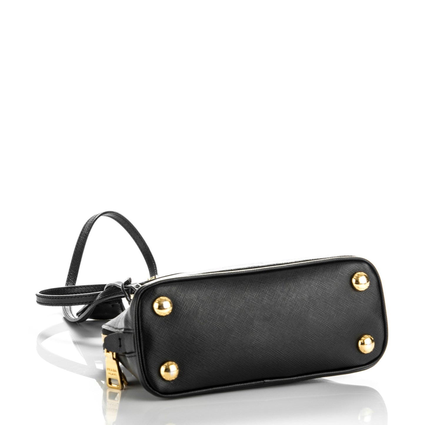 Saffiano Lux Mini Promenade Tote Black