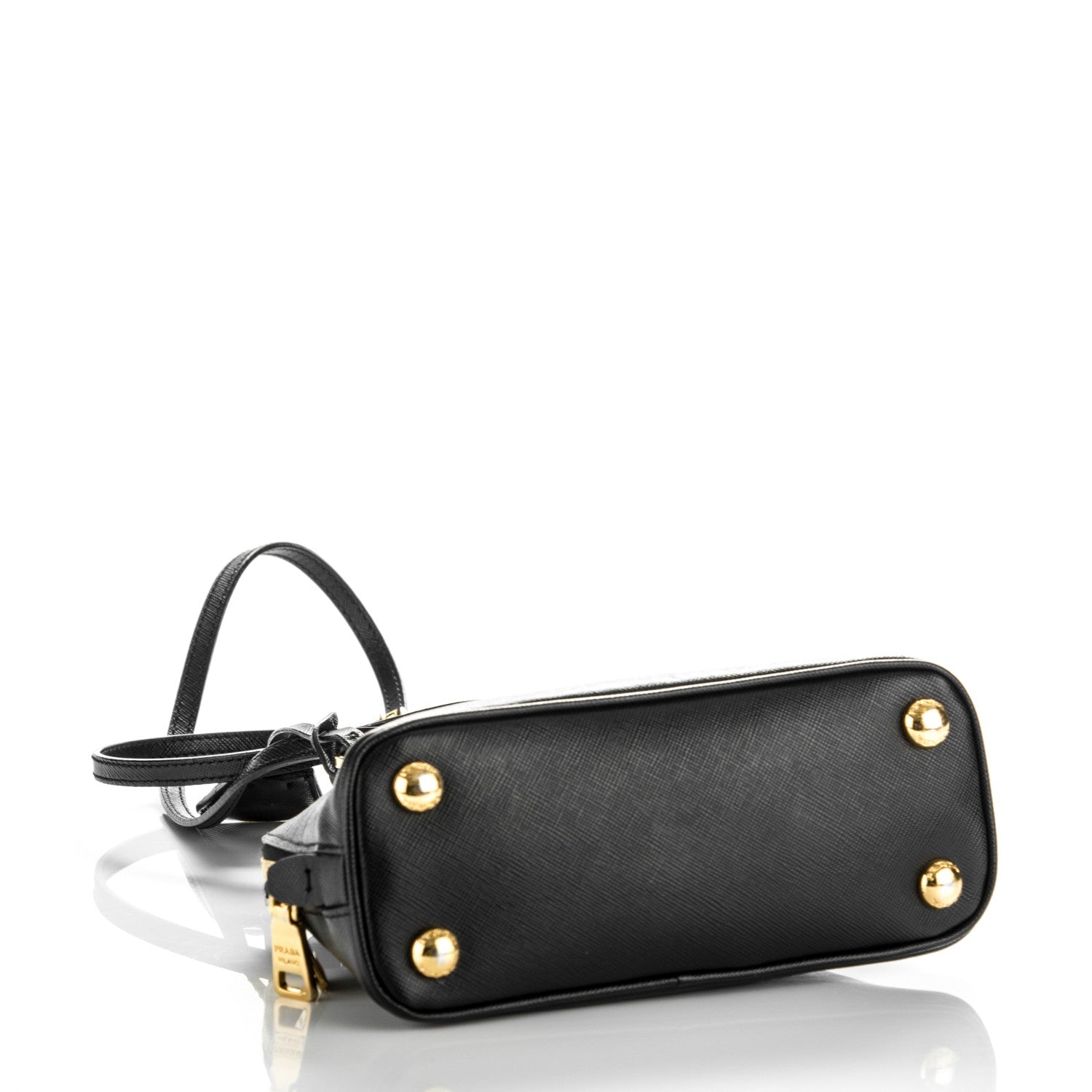 Prada Saffiano Lux Mini Promenade Tote Black 4 of 8