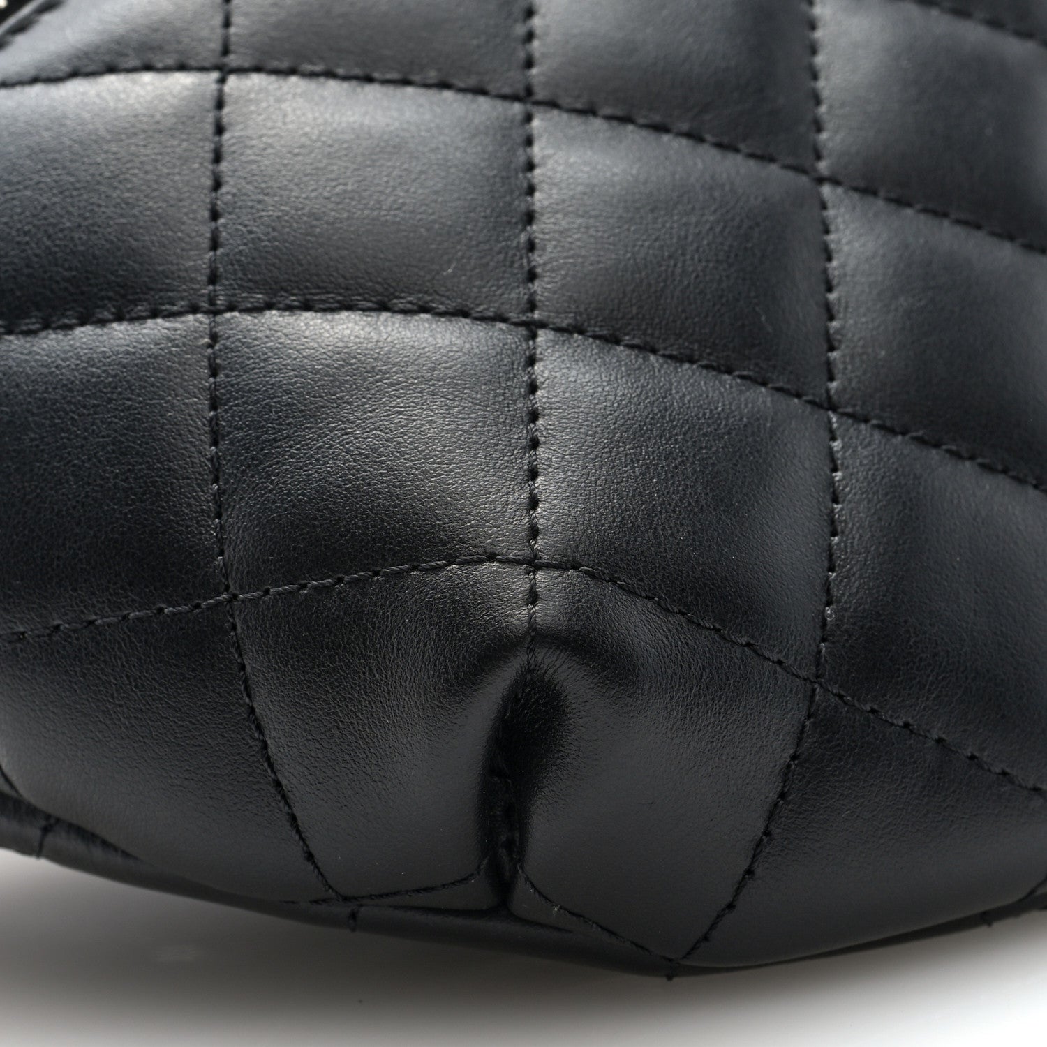 Chanel Lambskin Quilted Waist Belt Bag Black 9 of 10