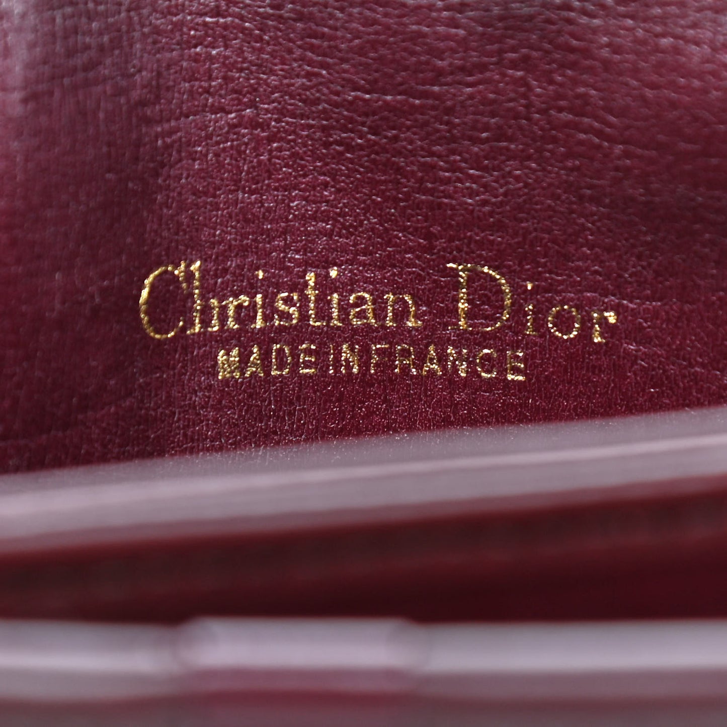 Monogram Chain Flap Burgundy