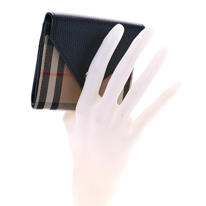 Burberry Haymarket Check Compact Wallet Black 2 of 6