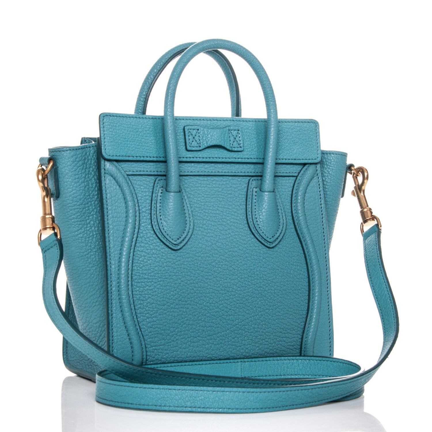 Celine Goatskin Nano Luggage Antarctic 3 of 8