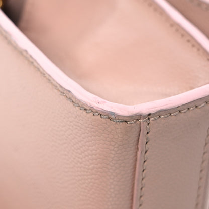 Saint Laurent Grain De Poudre Small Monogram Kate Satchel Pale Blush 18 of 19