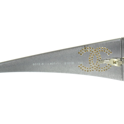 Chanel Crystal CC Logo Sunglasses 6013 B 5 of 6