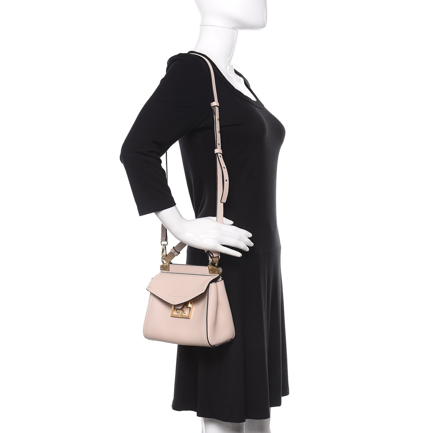 Calfskin Mini Mystic Shoulder Bag Pale Pink