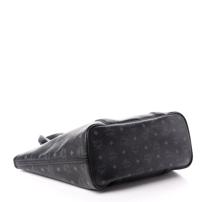 MCM Visetos Shopping Tote Black 4 of 10