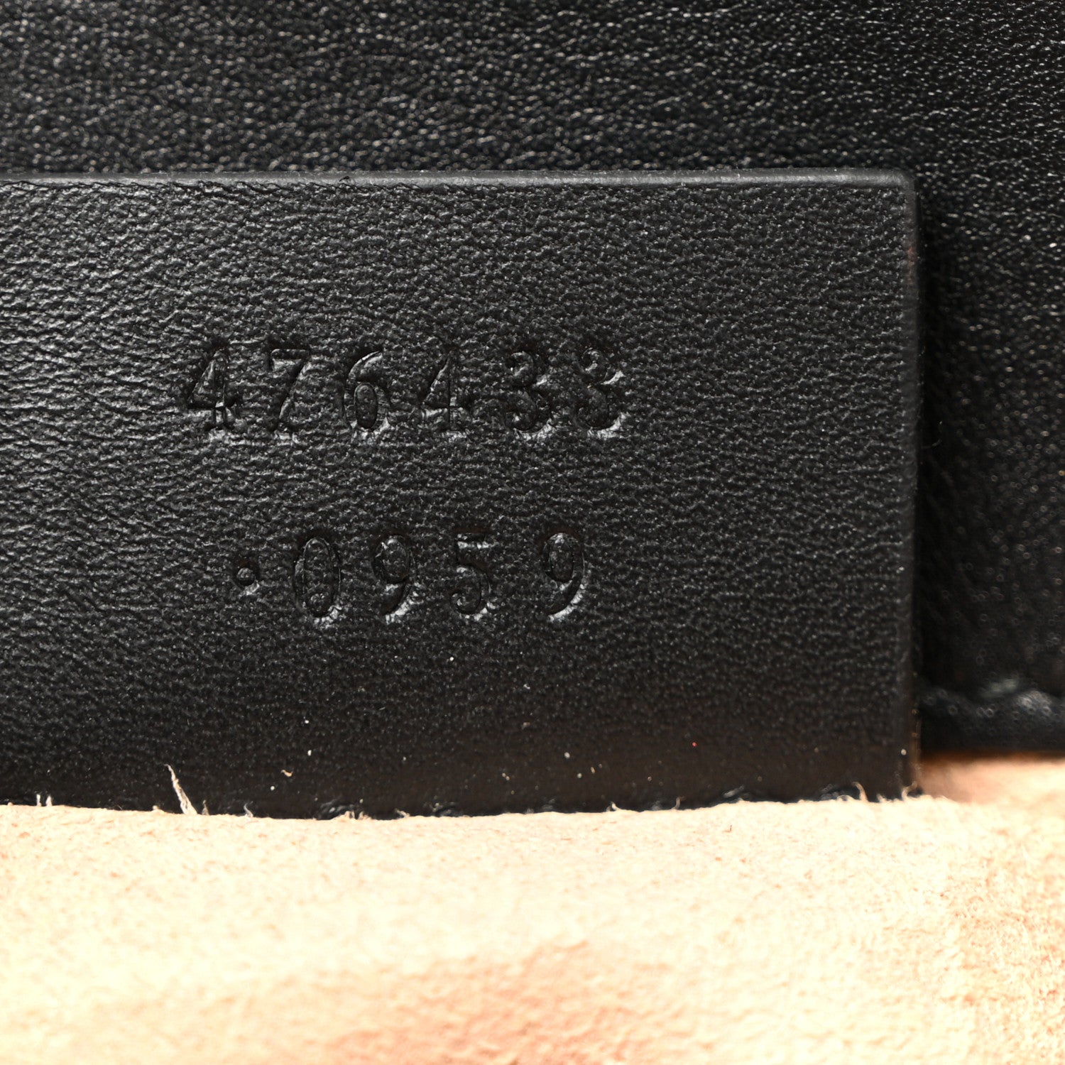 Gucci Calfskin Matelasse Super Mini GG Marmont Shoulder Bag Black 7 of 10