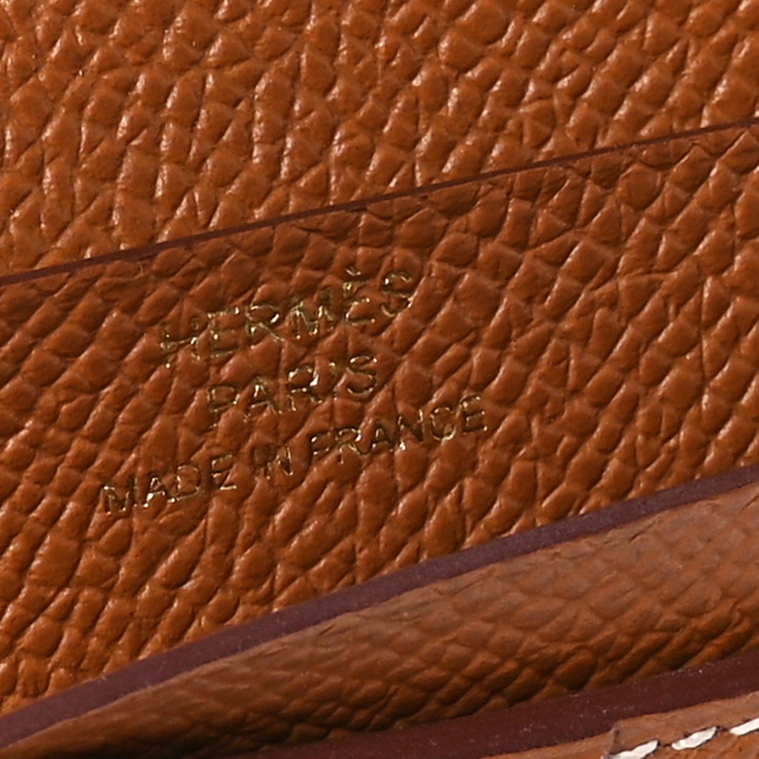 Hermes Epsom Bearn Compact Wallet Gold 6 of 7