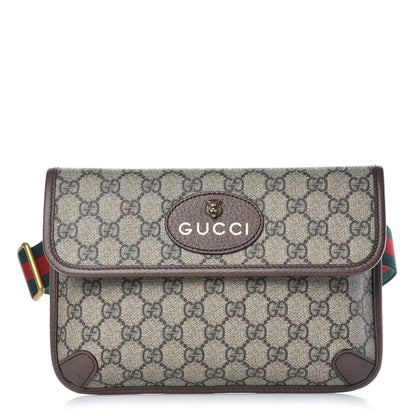 Gucci GG Supreme Monogram Neo Vintage Web Belt Bag Brown 1 of 8