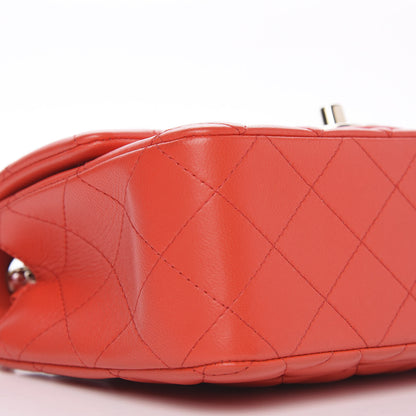Chanel Lambskin Quilted Mini Rectangular Flap Red 5 of 10