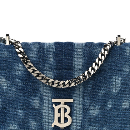 Burberry Denim Quilted Small Lola Bag Blue 8 of 10