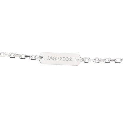 Van Cleef & Arpels 18K White Gold Diamond Guilloche Vintage Alhambra Pendant Necklace 5 of 8