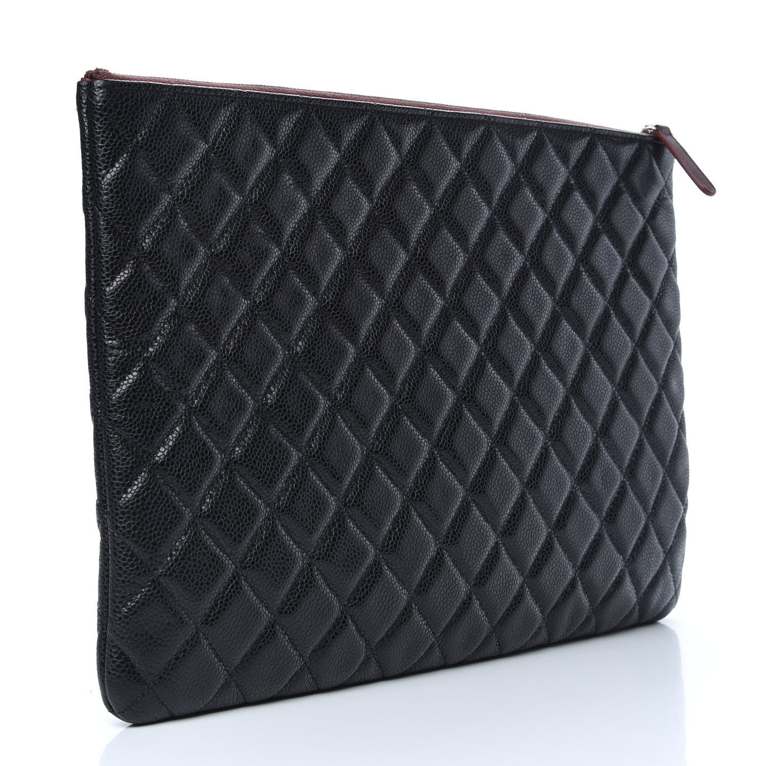 Chanel Caviar Quilted Large Cosmetic Case Black 3 of 7