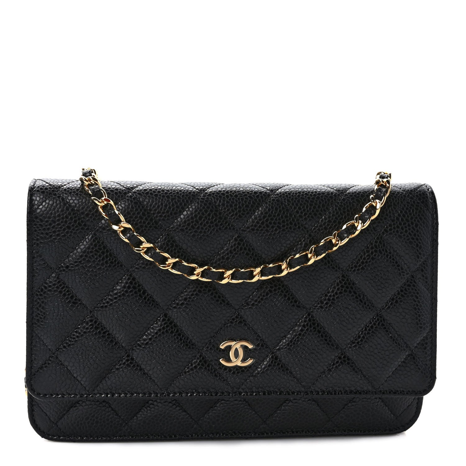 Chanel Caviar Quilted Wallet On Chain WOC Black 1 of 10