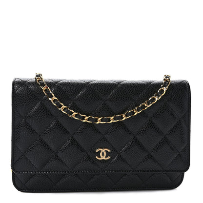 Chanel Caviar Quilted Wallet On Chain WOC Black 1 of 10