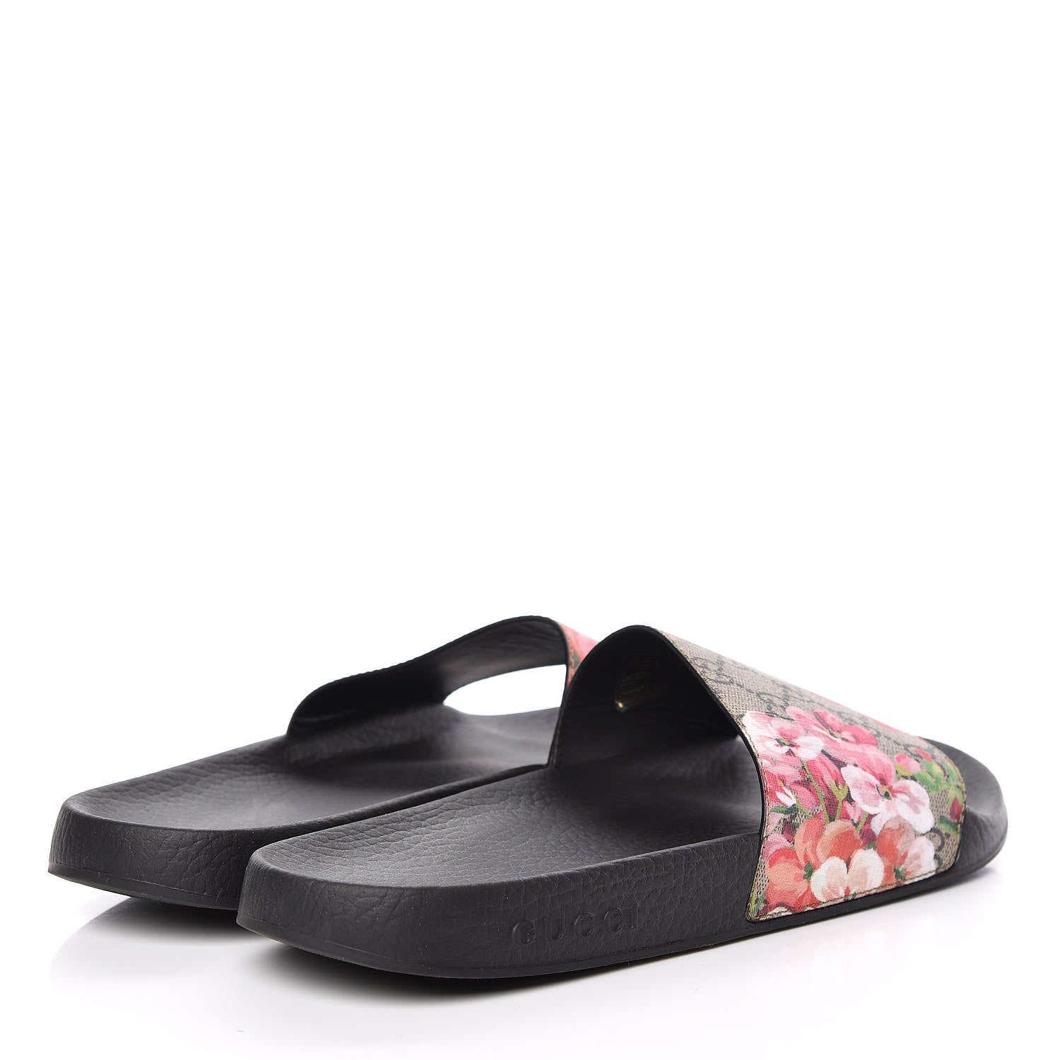Gucci GG Supreme Monogram Blooms Slide Sandals 42 Beige Multicolor 4 of 8