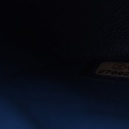 Chanel Lambskin Chevron Quilted Mini Rectangular Flap Blue 14 of 17