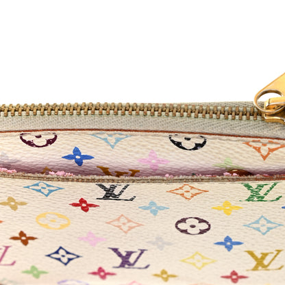 Louis Vuitton Monogram Multicolor Key Pouch White Litchi 13 of 14