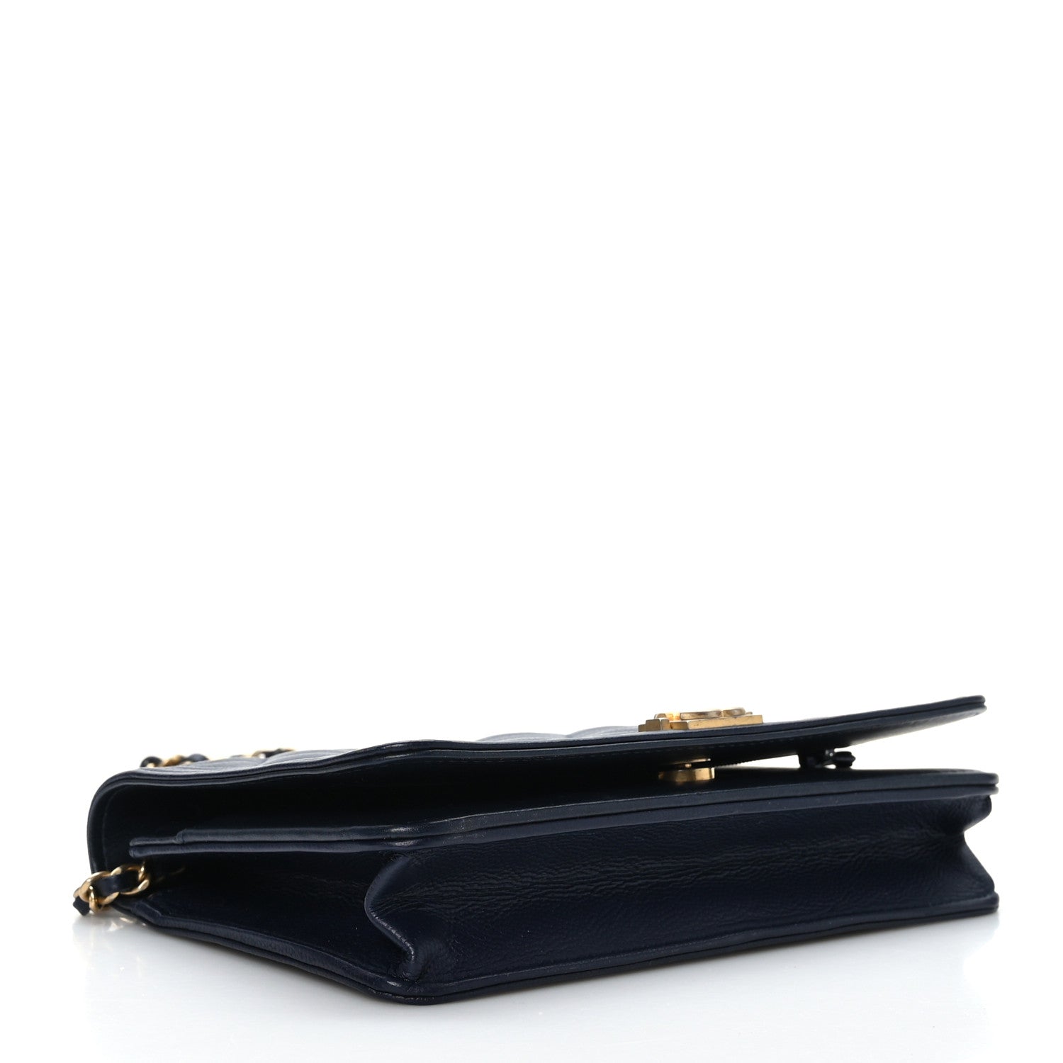 Chanel Caviar Quilted Boy Wallet On Chain WOC Navy 4 of 10