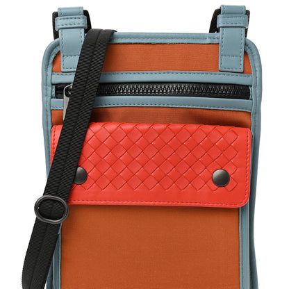 Bottega Veneta Nappa Intrecciato Nylon High Tech Crossbody Pouch Multicolor 7 of 9