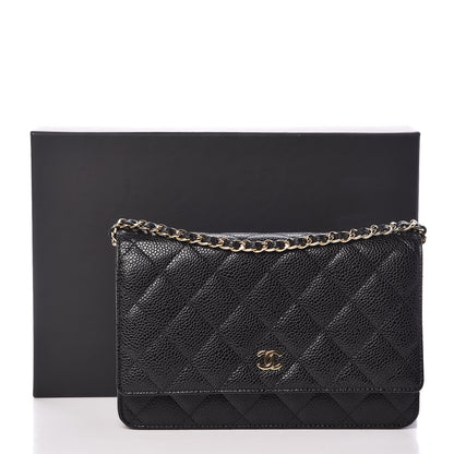 Chanel Caviar Quilted Wallet On Chain WOC Black 11 of 11