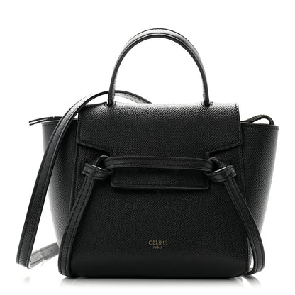Celine Grained Calfskin Pico Belt Bag Black 1 of 12
