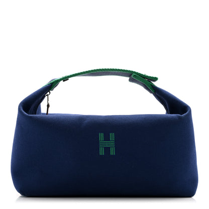 Hermes Canvas Large Bride-A-Brac Pouch Marine 1 of 9